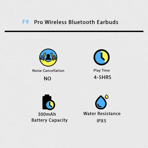 F9 TWS Wireless Earbuds